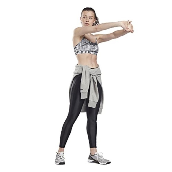 Reebok Women's Strappy Printed Light Support Sports Bra - Core 10
Collection - Picture 1 of 7